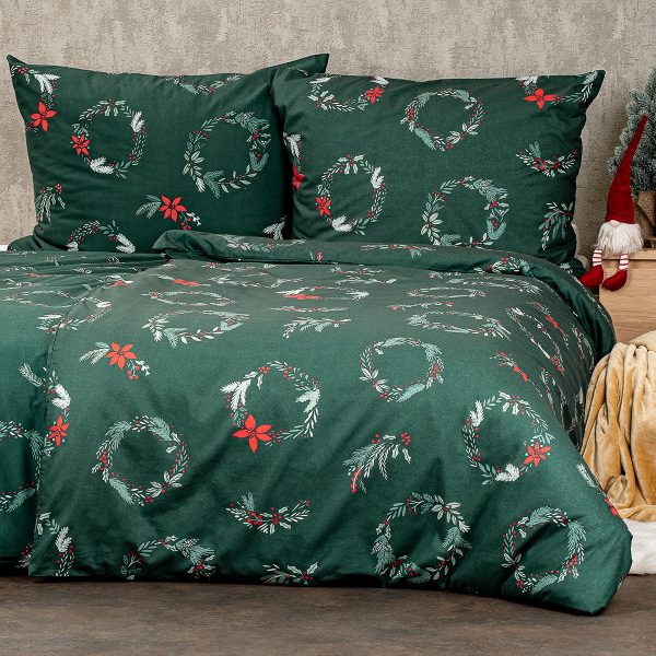 4Home Poinsettia karácsonyi pamut ágyneműhuzat