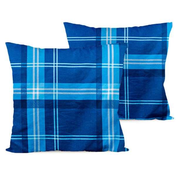 4Home Blue plaid párnahuzat