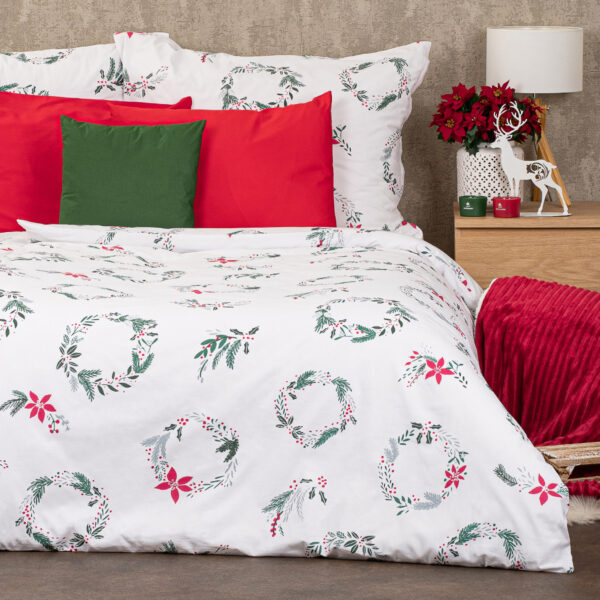 4Home Christmas holly karácsonyi pamutágyneműhuzat