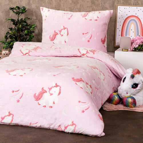 4Home Fairytale mikroflanel világító ágyneműhuzat