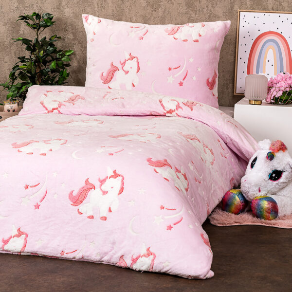 4Home Fairytale mikroflanel világító ágyneműhuzat