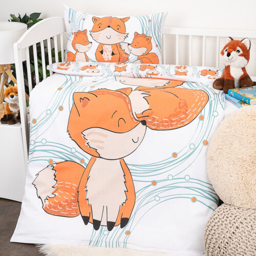 4Home Foxes gyerek pamut ágyneműhuzat kiságyba