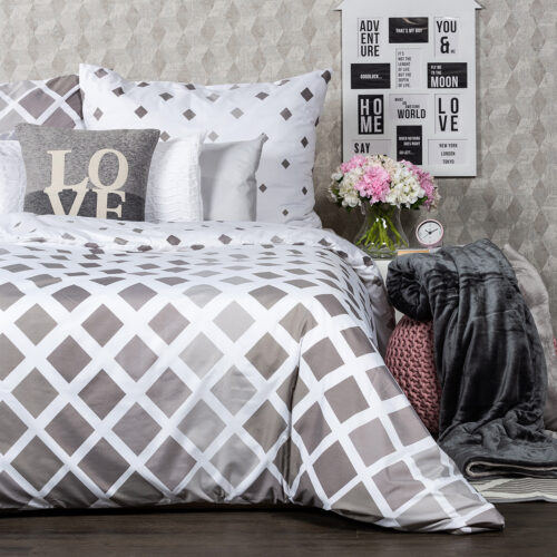 4Home Geometric szürke micro ágyneműhuzat