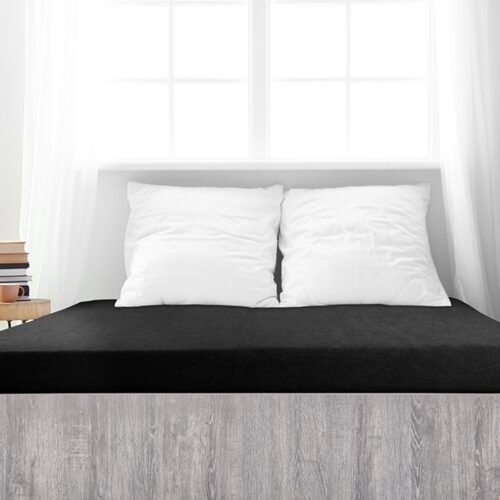 4Home Ideal frottír lepedő fekete