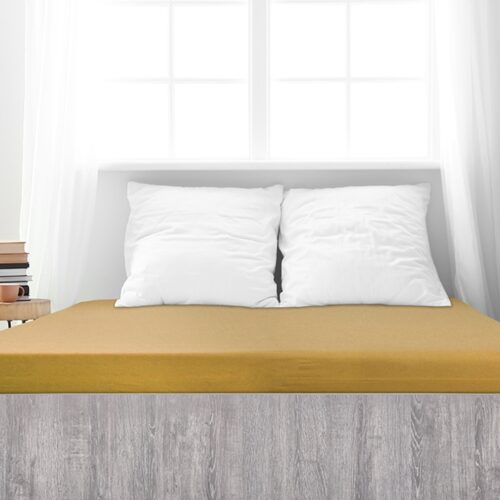 4Home Ideal frottír lepedő mustár