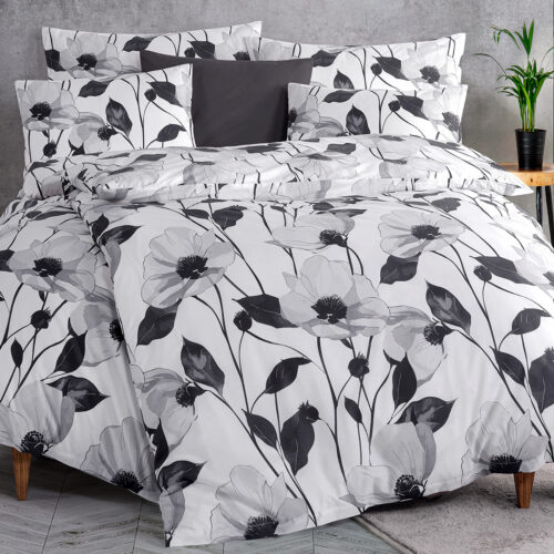 4Home Monochrome Bloom pamut renforcé ágyneműhuzat
