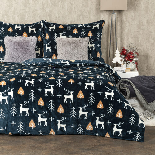4Home Nordic Deer mikroflanel ágyneműhuzat