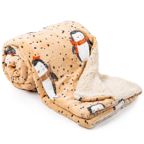 4Home Penguin gyapjú hatású pléd