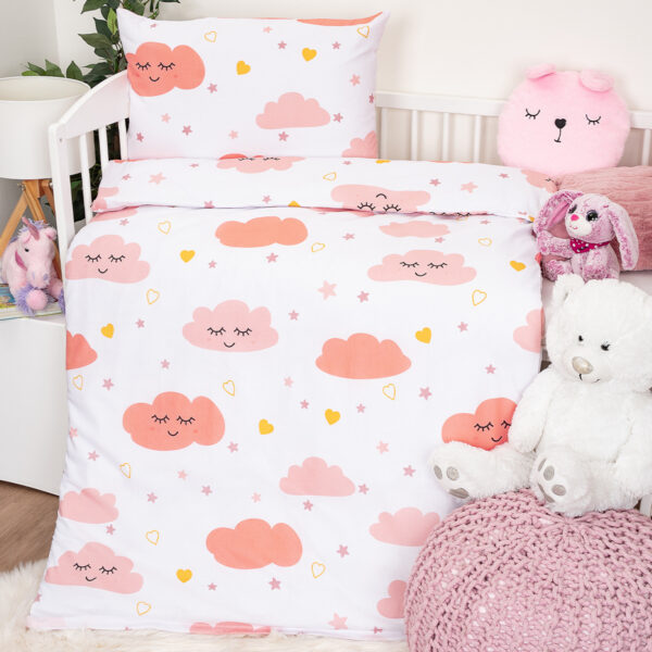 4Home Pink Clouds pamut ágyneműhuzat  rózsaszín