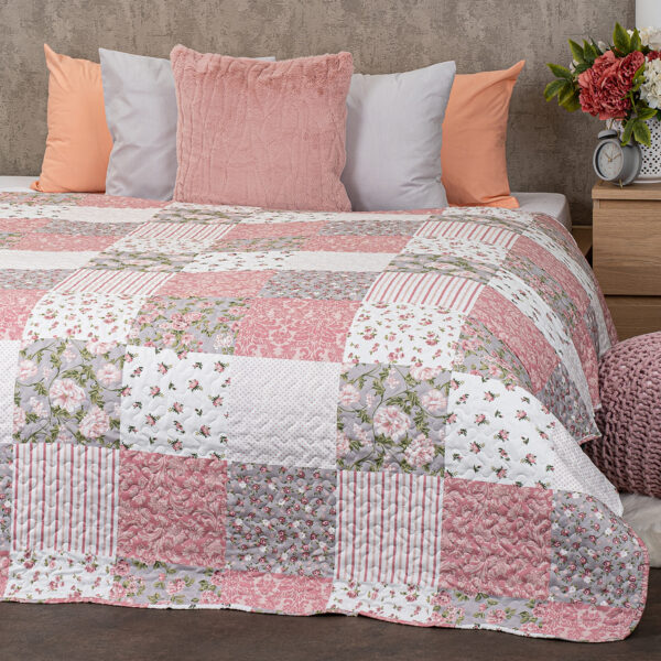 4Home Pink Rose Patchwork ágytakaró