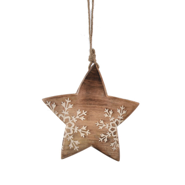 4Home Snowflake Star mangófa dekoráció