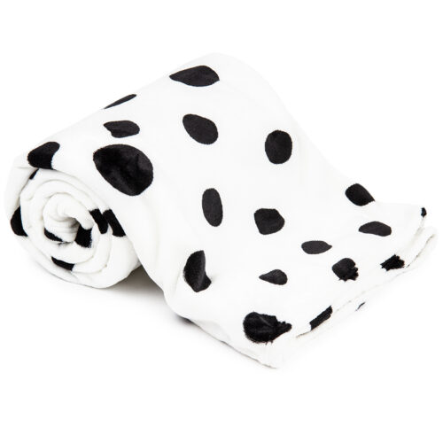 4Home Soft Dreams Dalmata pöttyös pléd fekete fehér