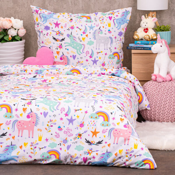 4Home Unicorns gyerek pamut ágyneműhuzat