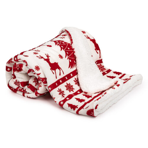 4Home White Christmas karácsonyi gyapjú hatású pléd