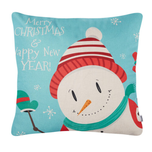 4Home karácsonyi párnahuzat Happy Snowman