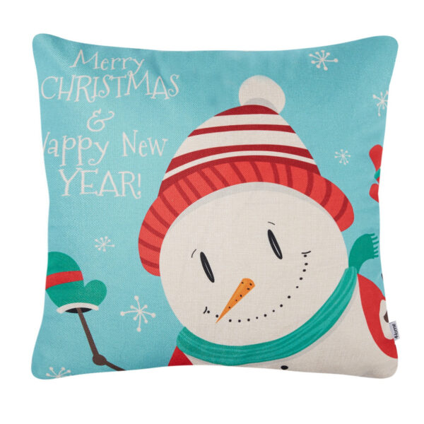 4Home karácsonyi párnahuzat Happy Snowman