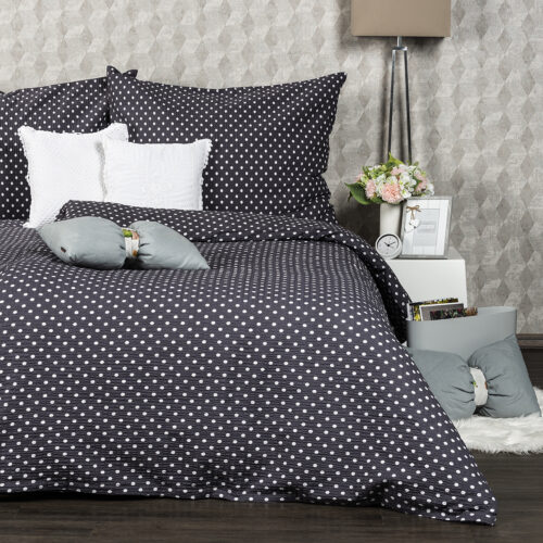4Home szürke pöttyös krepp ágyneműhuzat