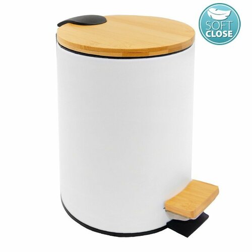 AQUALINE BI006 Bambusz hulladékkosár kerek  3 l