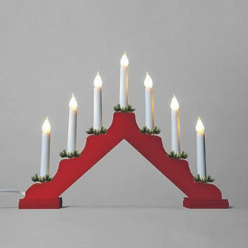 Adventi gyertyatartó húzott izzóval LED Filament