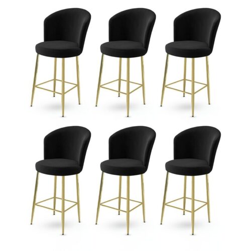 Alte Black and Gold bárszék szett