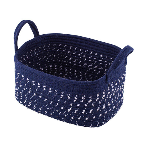 Altom Dark blue pamut szögletes kosár
