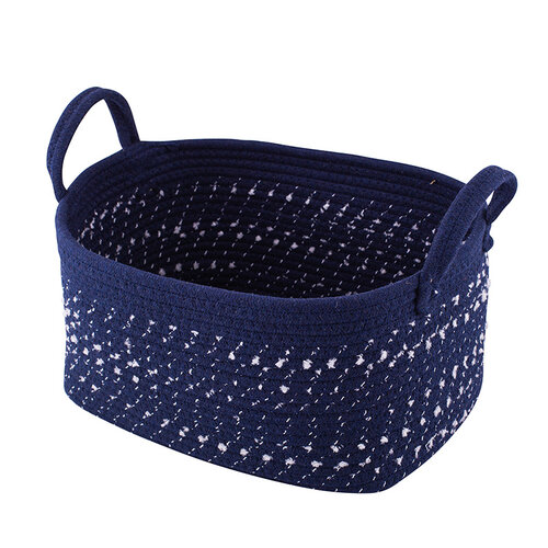 Altom Dark blue pamut szögletes kosár