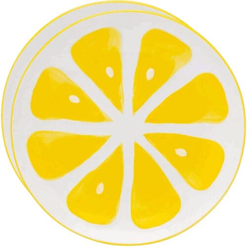 Altom Tropicana kerámia tányérkészlet citrom 20 cm