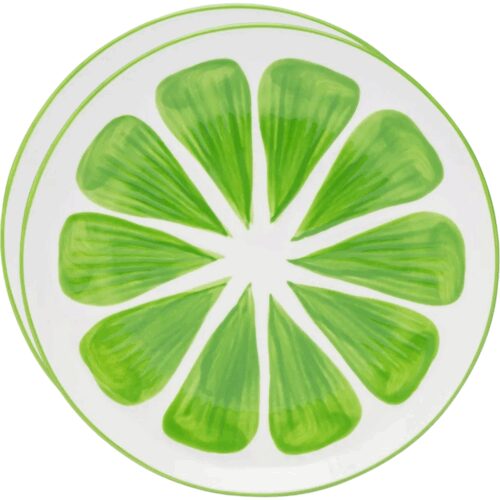 Altom Tropicana kerámia tányérkészlet lime 20 cm