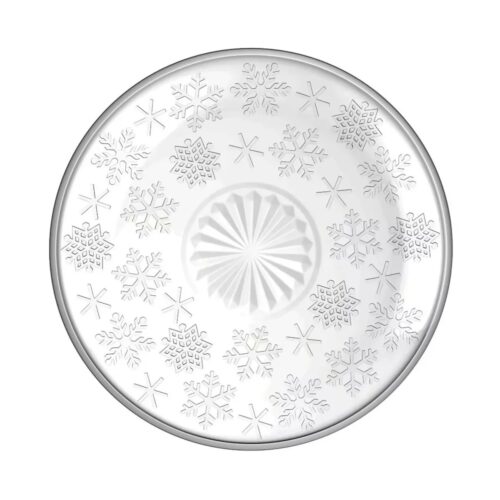 Altom Üveg desszert tál Snowflakes 17
