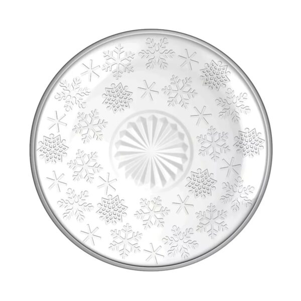 Altom Üveg desszert tál Snowflakes 17