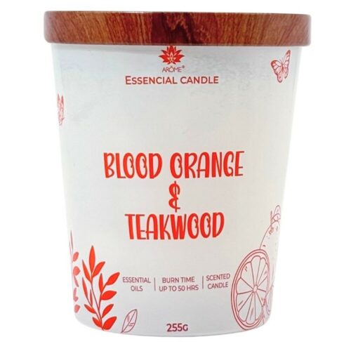 Arome  Blood orange & Teakwood gyertya üvegben