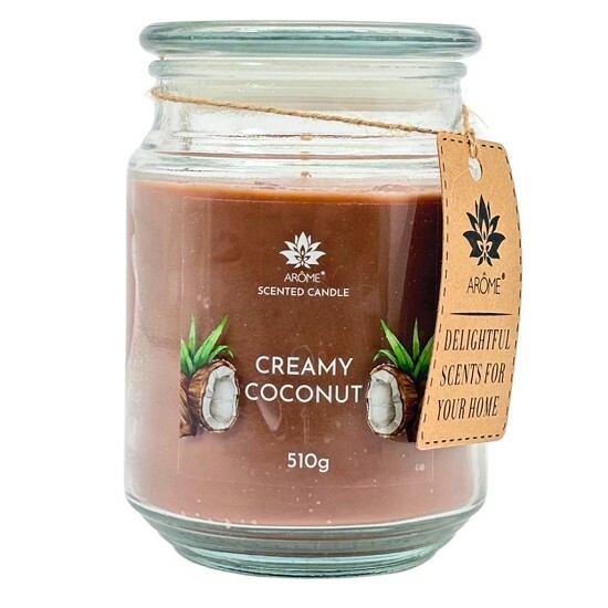 Arome Creamy coconut gyertya üvegben