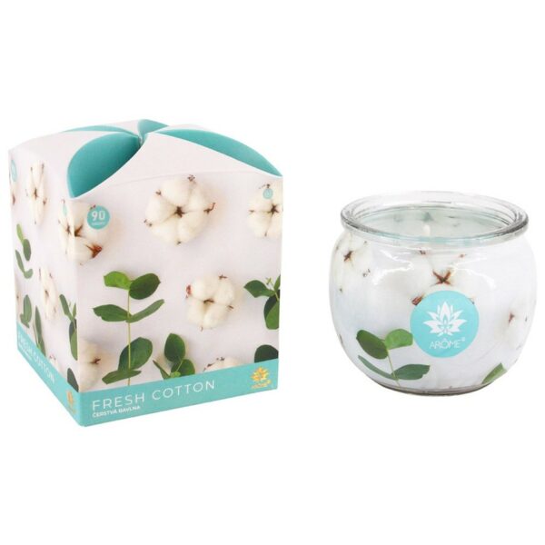 Arome Fresh Cotton illatgyertya üvegben