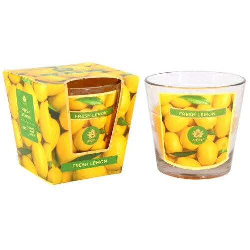 Arome illatgyertya üvegben Fresh Lemon