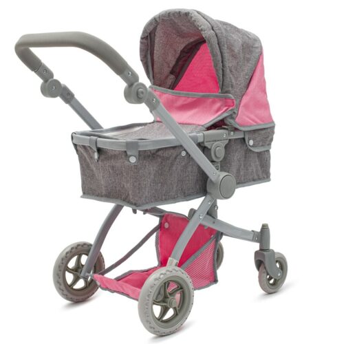 Baby Mix Babakocsi 2 az 1-ben Sophierózsaszín-szürke