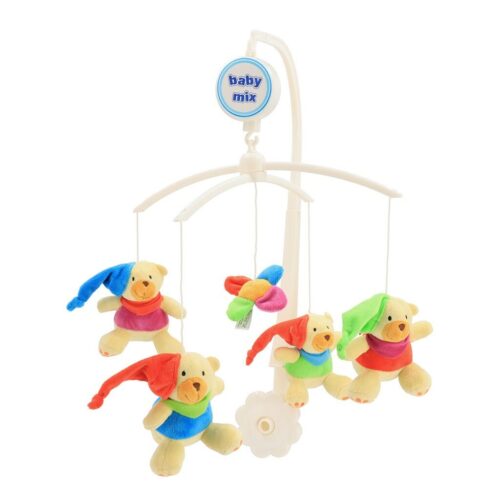 Baby Mix Babamobil medvedek sapkákkal