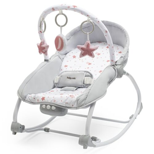 Baby Mix Multifunkcionális hintaszék babáknakCsillagok rózsaszín