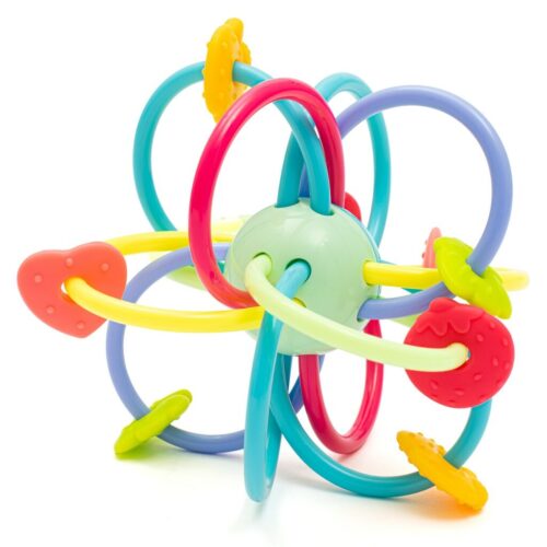 Baby Mix Szilikon-műanyag rágóka csengővel