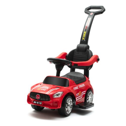 Baby Mix Tűzoltók gyerek futóbicikli hanggal és vezetőrúddal