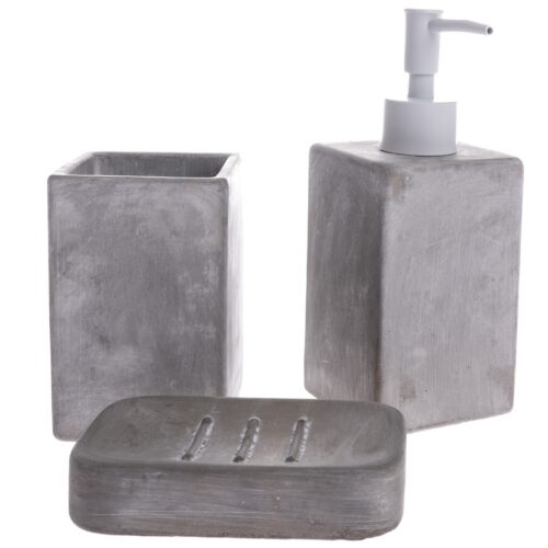 Bain 3 darabos cement fürdőszoba kiegészítő szett