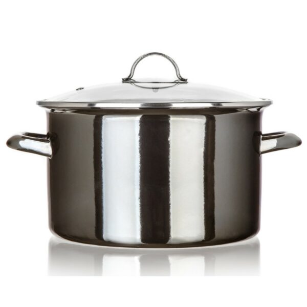 Banquet METALLIC Black 26 cm-es zománcozott fazék