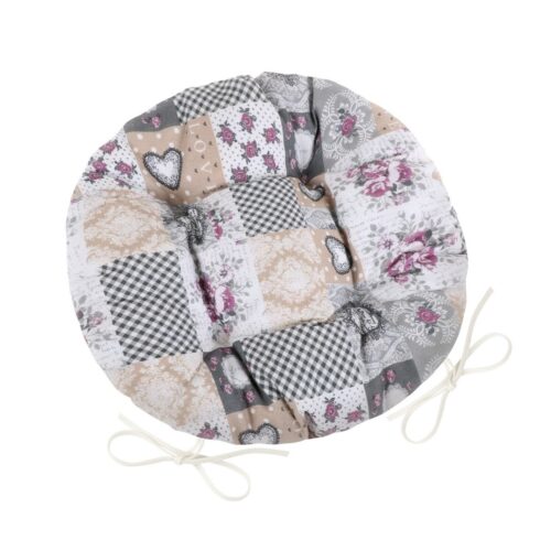 Bellatex DITA Patchwork ülőpárna kerek steppeltlove