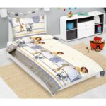 Bellatex Junior Safari bézs gyermek pamut ágynemő