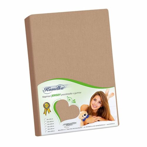 Bellatex Kamilka Jersey lepedő magas matrachozkávé