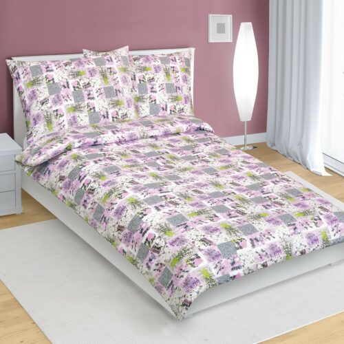 Bellatex Patchwork ágyneműhuzat lila