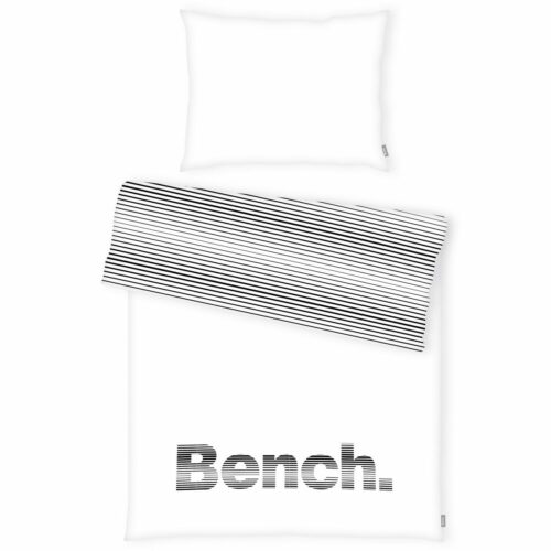 Bench csíkok pamut ágyneműhuzat feketefehér