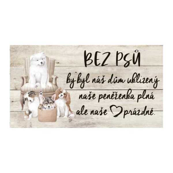 Bohemia Gifts Dekoratív kép - Kutyaszív
