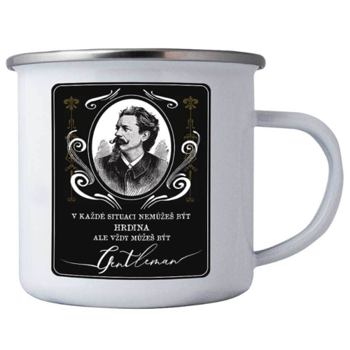 Bohemia Gifts Fém bögrés Real Gentleman
