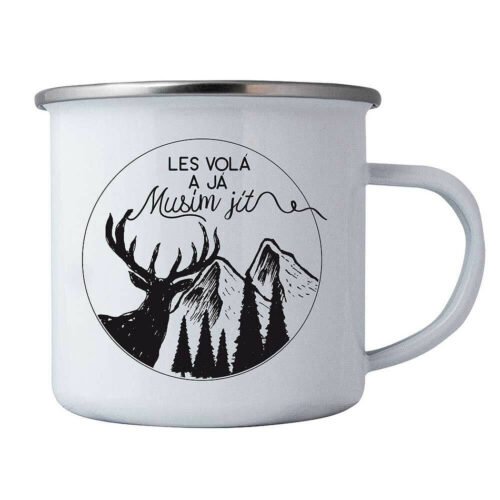 Bohemia Gifts Fém bögrés pohár - Az erdő hív