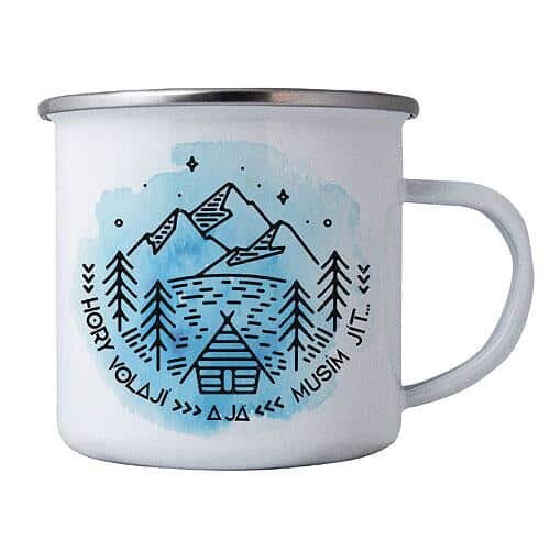 Bohemia Gifts Fém bögrés pohár - Hory volají